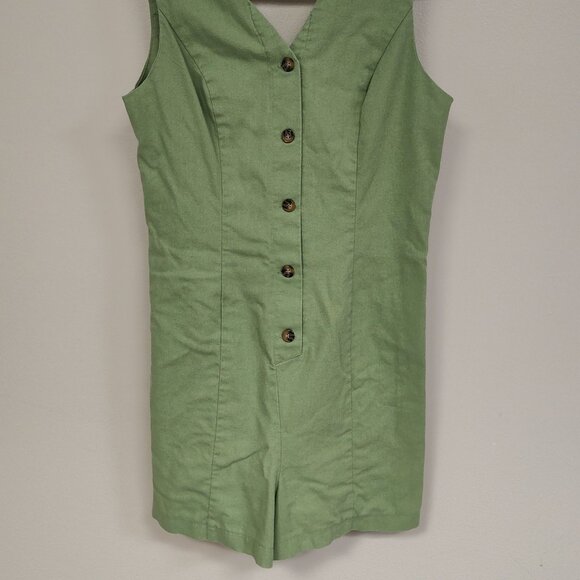 Ladies Hi Res Linen Blend Romper - Size Small - Picture 3 of 5
